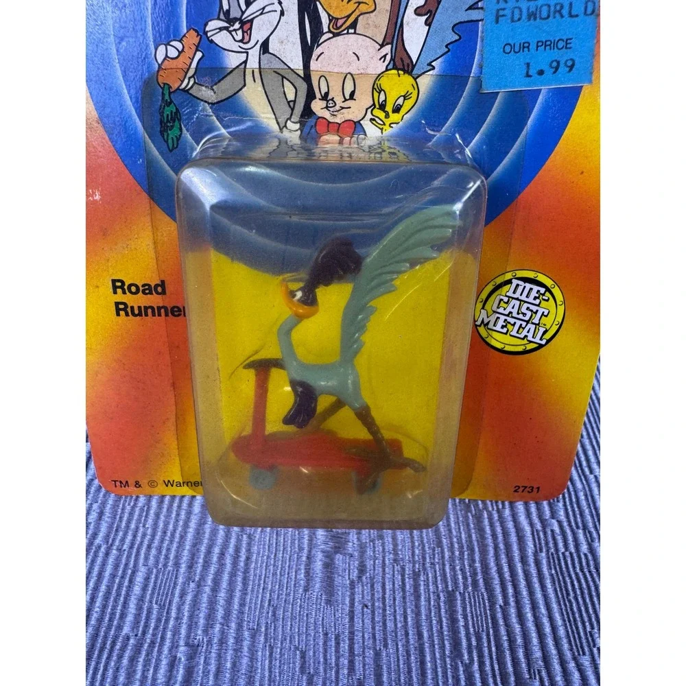 Vintage 1989 Ertl Looney Tunes Road Runner Die-Cast Metal Figure Sealed 2731